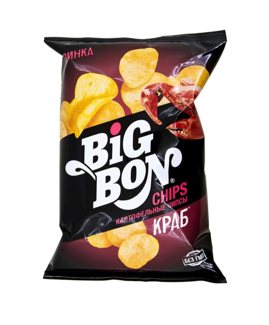 Чипсы картофельные BIG BON КРАБ 75g